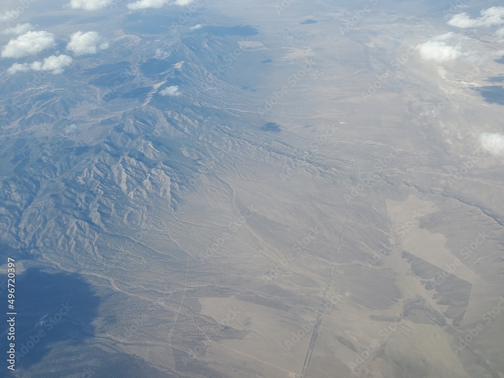 Fototapeta premium Flying Over Nevada