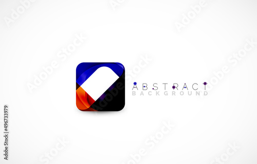 Minimal background. Abstract square shape with round corners created with wavy forms. Vector Illustration For Wallpaper, Banner, Background, Landing Page Free Download Minimal background. Abstract square shape with round corners created with wavy forms. Vector Illustration For Wallpaper, Banner, Background, Landing Page - GFXLoad