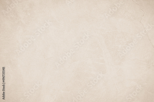 Old concrete wall texture background. Close up plain cream color cement wall texture.