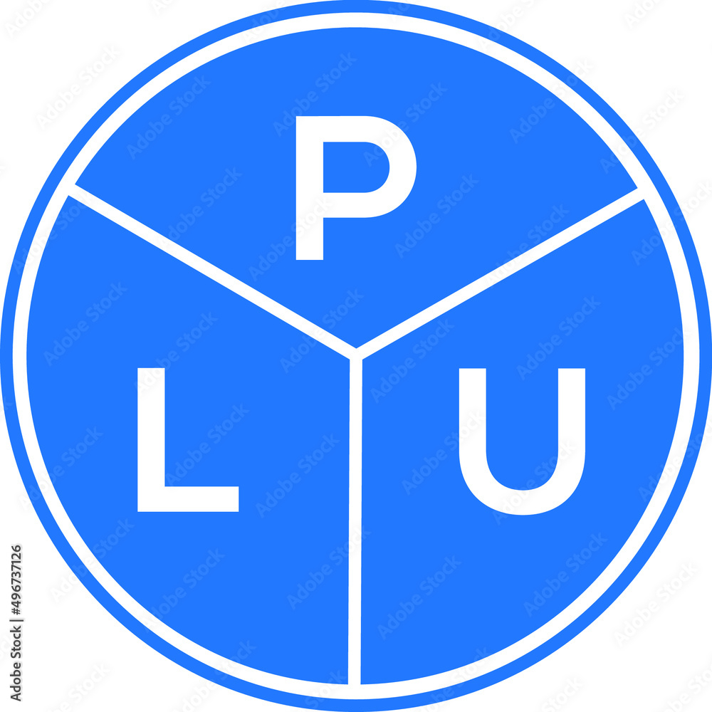 PLU letter logo design on white background. PLU creative circle letter logo concept. PLU letter design . PLU letter logo design on white background. PLU creative circle letter logo concept. PLU letter design .