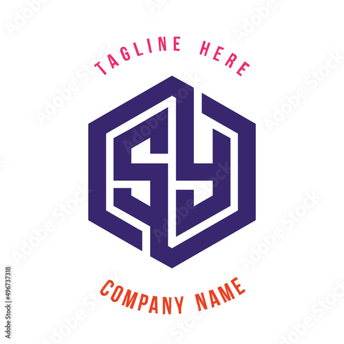 SY  lettering logo is simple, easy to understand and authoritative