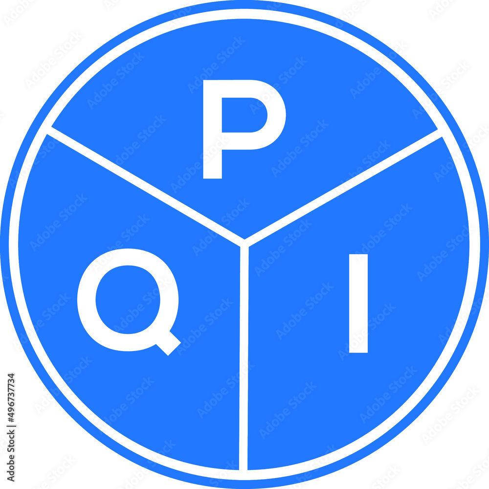 PQI letter logo design on white background. PQI creative circle letter logo concept. PQI letter design. PQI letter logo design on white background. PQI creative circle letter logo concept. PQI letter design.