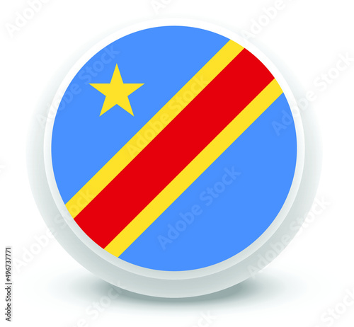 democratic republic of congo Flag Vector