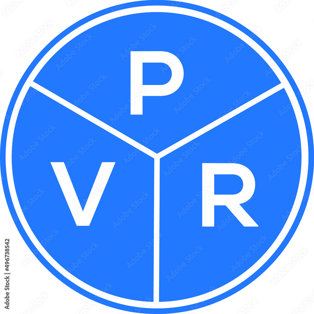 PVR letter logo design on white background. PVR creative circle letter logo concept. PVR letter design. PVR letter logo design on white background. PVR creative circle letter logo concept. PVR letter design.