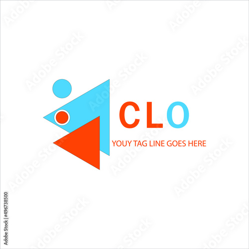 CLO letter logo creative design with vector graphic