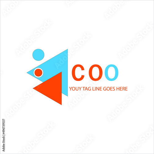 COO letter logo creative design with vector graphic