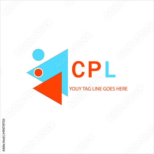 CPL letter logo creative design with vector graphic