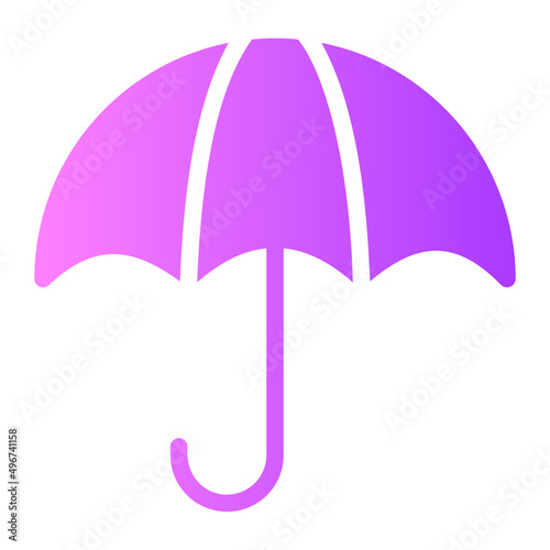 umbrella gradient icon