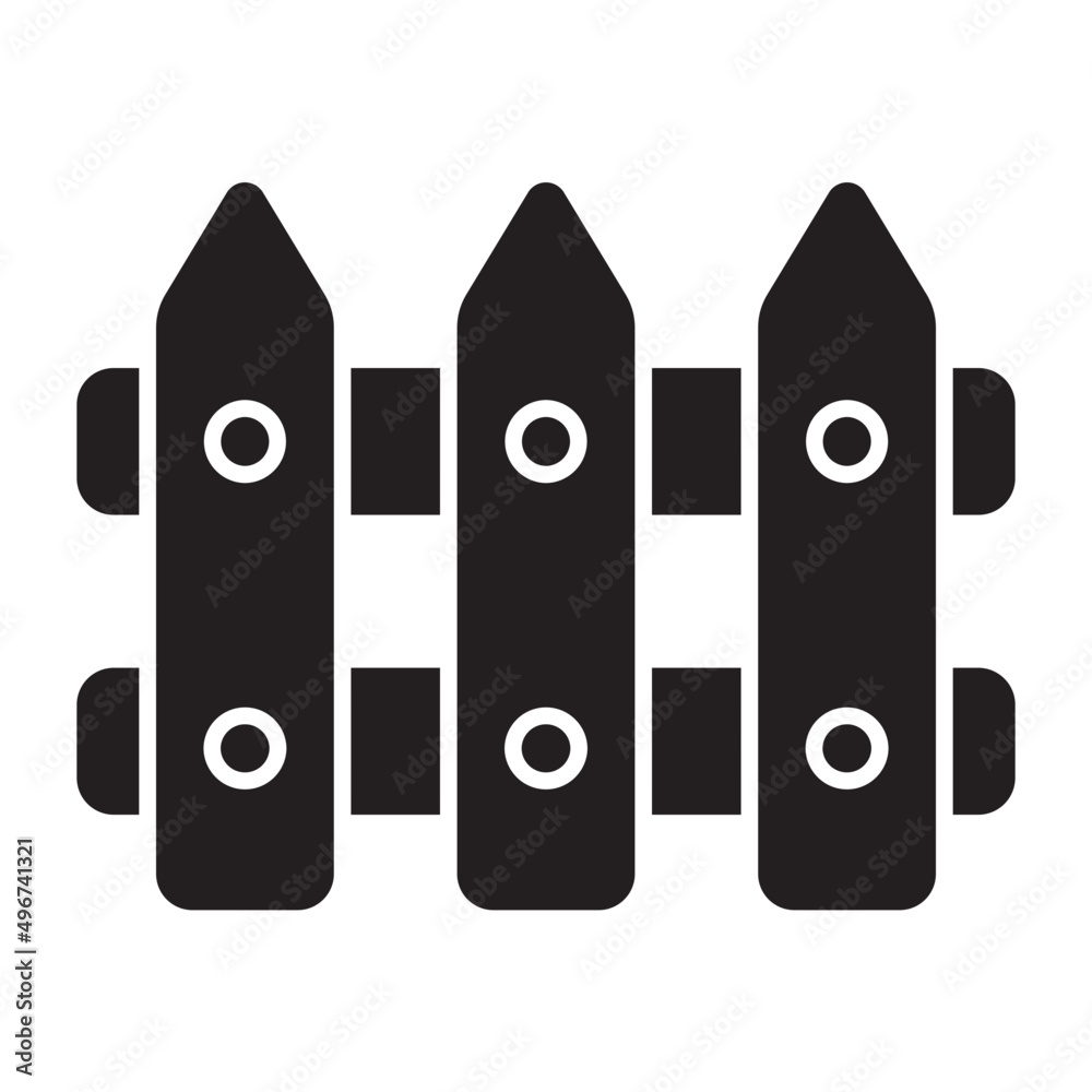 fence glyph icon fence glyph icon