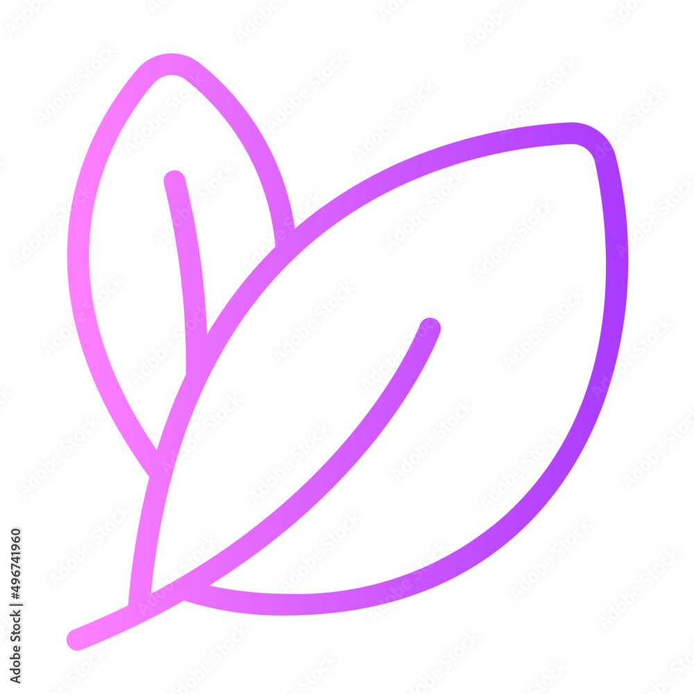 leaf gradient icon leaf gradient icon