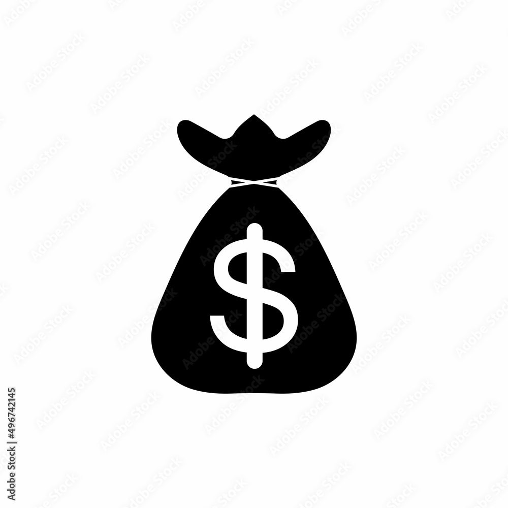 money bag with dollar symbol vector logo icon money bag with dollar symbol vector logo icon