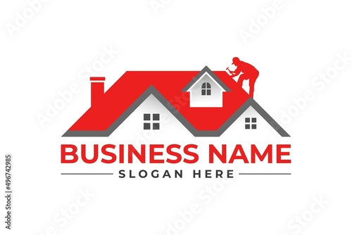 home repair, roofing, remodeling, handyman logo