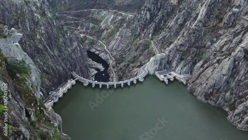 Impressive hydro, Aldeadavila Dam is shared between Spain and Portugal photo