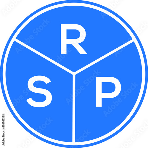 RSP letter logo design on white background. RSP  creative circle letter logo concept. RSP letter design. © Faisal