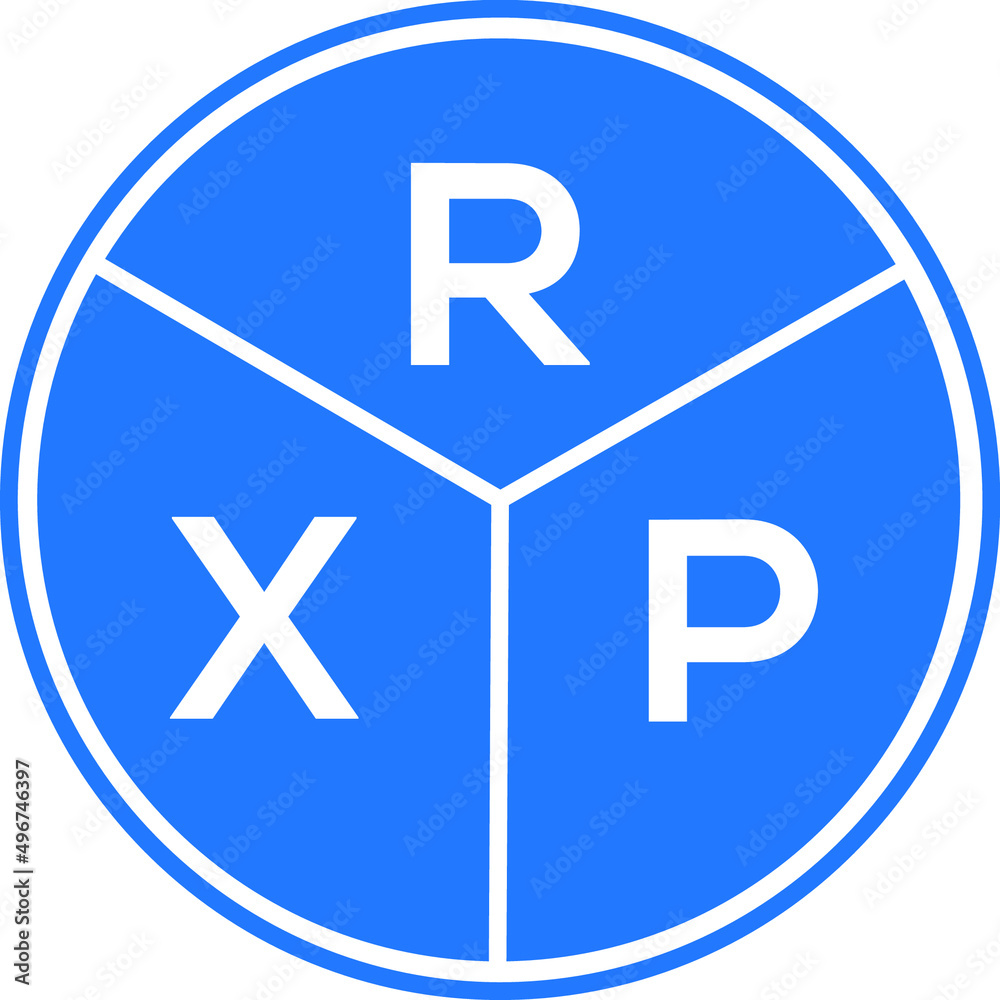 RXP letter logo design on white background. RXP creative circle letter logo concept. RXP letter design. RXP letter logo design on white background. RXP creative circle letter logo concept. RXP letter design.