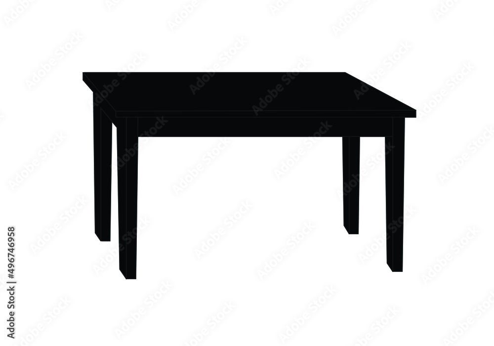 Wooden table vector icon. Office table. Wooden table vector icon. Office table.