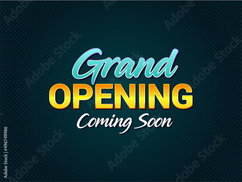 Coming Soon Banner Design Background Template with Editable Text Effects