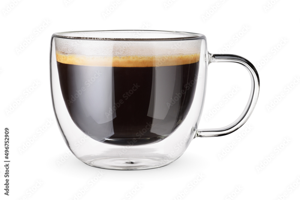 Coffee americano isolated on a white background. Coffee americano isolated on a white background.