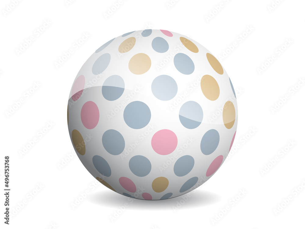 3D ball abstract vector illustration. Pattern sphere modern design. Round shape globe on white background. 3D ball abstract vector illustration. Pattern sphere modern design. Round shape globe on white background.