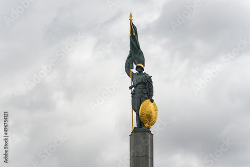 The Red Army Memorial or monument to Soviet soldiers in Vienna, Austria. January 2022 photo