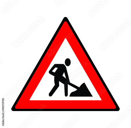Road safety indications used in trasnportation. Road safety signboard vector isolated. 