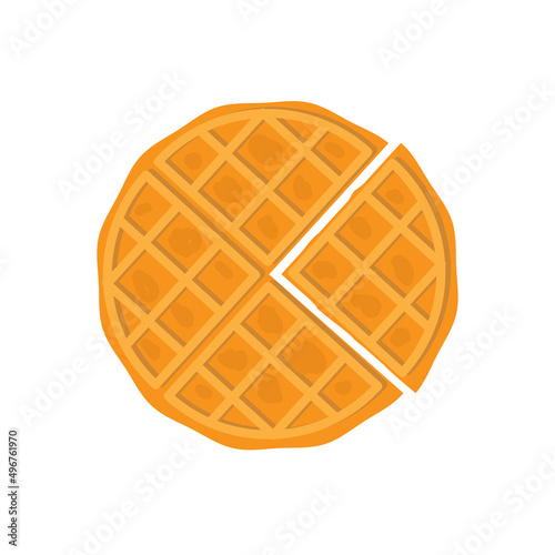 vector illustration of waffle slices.