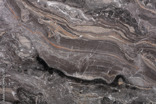 Natural Grigio Orobico marble texture, new polished background in grey color.