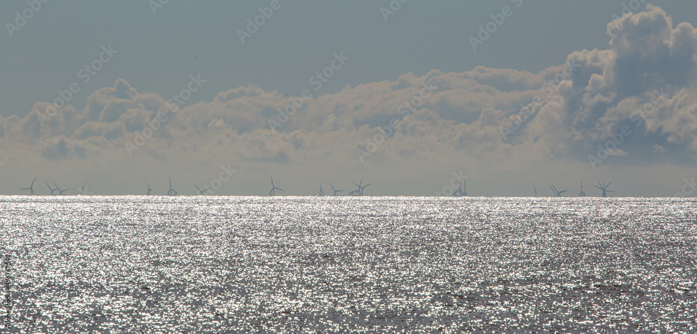 The Off Shore Wind Turbines Suffolk Coast