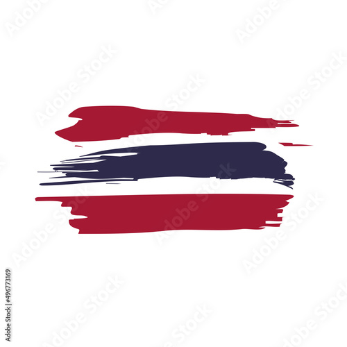 Thailand national flag vector EPS 10