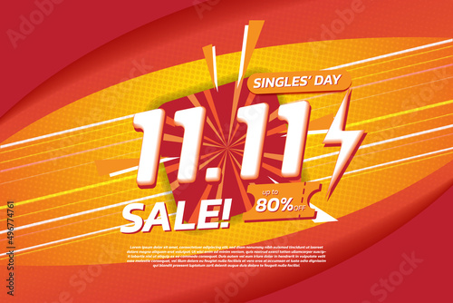 Banner of sales promotion for marketing vector illustration special offer speech template