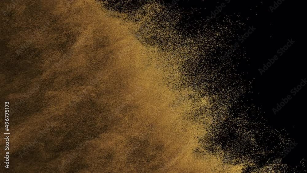 Sand Realistic Transition with Alpha Channel. Transition of sand place on footage or background and easier to adjust color.