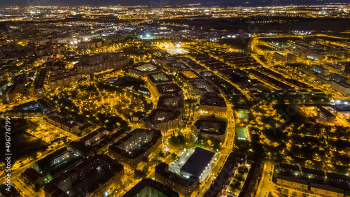 Obraz na płótnie Aerial view w salonie