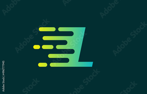 L Letter Speed Line Logo Concept. Fast Motion Icon Vector Illustration for Your Application, Web or Project.