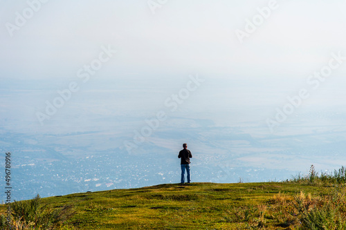 person walking in the mountains © Александр Ульман