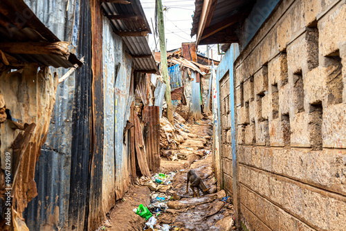 Fotografía Kibera slum in Nairobi