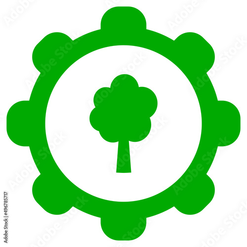 Baum und Zahnrad