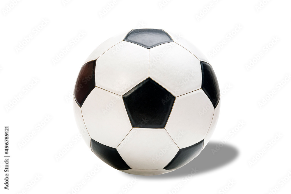 soccer ball isolated on white background with clipping path