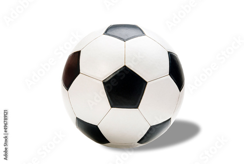soccer ball isolated on white background with clipping path