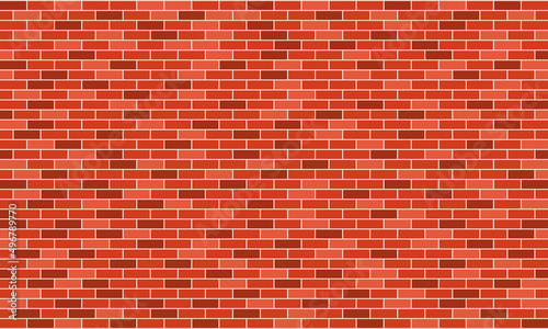 Seamless pattern with orange brick wall. Brick wall background. Old design.