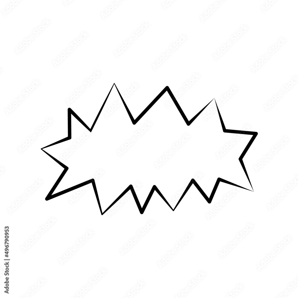 speech bubble frame for comic text isolated white background. Empty outline bubble for speech text. Dialog empty cloud, cartoon box. speech bubble frame for comic text isolated white background. Empty outline bubble for speech text. Dialog empty cloud, cartoon box.