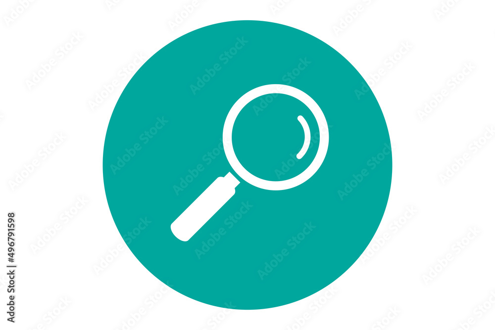 White magnifying glass icon isolated on white. Search icon in flat style. Trendy magnifying glass icon for search and zoom symbol, sign, ui, web site and magnifier logo. Modern magnifying glass vector White magnifying glass icon isolated on white. Search icon in flat style. Trendy magnifying glass icon for search and zoom symbol, sign, ui, web site and magnifier logo. Modern magnifying glass vector