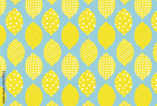 seamless pattern with lemons for banners, cards, flyers, social media wallpapers, etc.