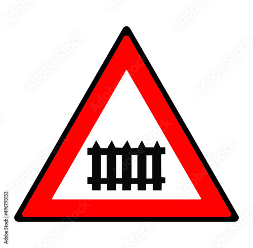 Road safety indications used in trasnportation. Road safety signboard vector isolated. 