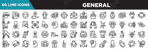 general line icons set. linear icons collection. solarium, smart contract, weight loss, initial coin offering vector illustration