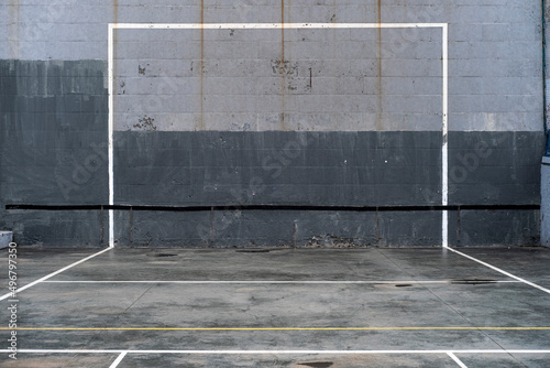 lines on the ground marking a sports field