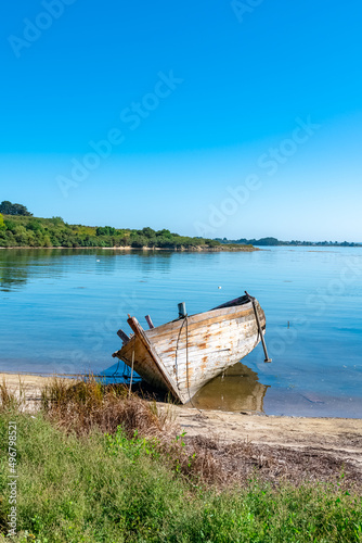 Brittany, Ile aux Moines,  wooden wrecks
 photo