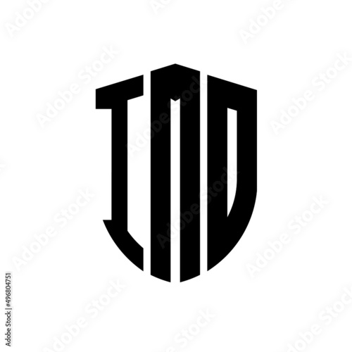 IMD letter logo design. IMD modern letter logo with black background. IMD creative  letter logo. simple and modern letter logo. vector logo modern alphabet font overlap style. Initial letters IMD   photo