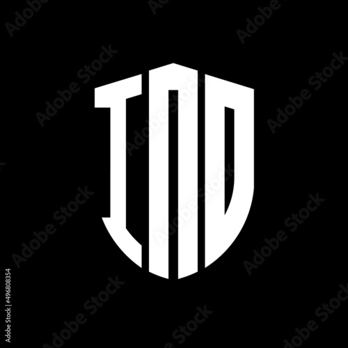 INO letter logo design. INO modern letter logo with black background. INO creative  letter logo. simple and modern letter logo. vector logo modern alphabet font overlap style. Initial letters INO  photo