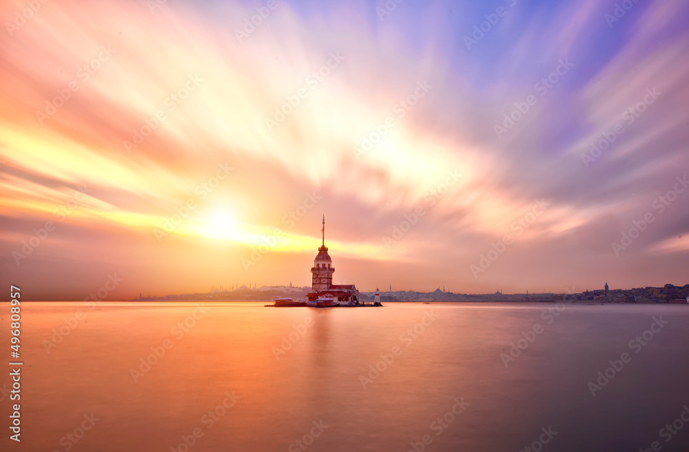 Maiden's Tower is one of the most beautiful sights of istanbul