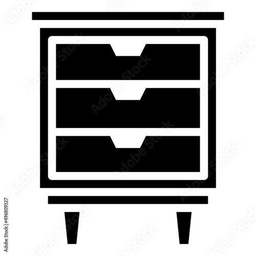 BEDSIDE TABLE glyph icon,linear,outline,graphic,illustration